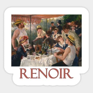 Luncheon of the Boating Party by Pierre-Auguste Renoir Sticker